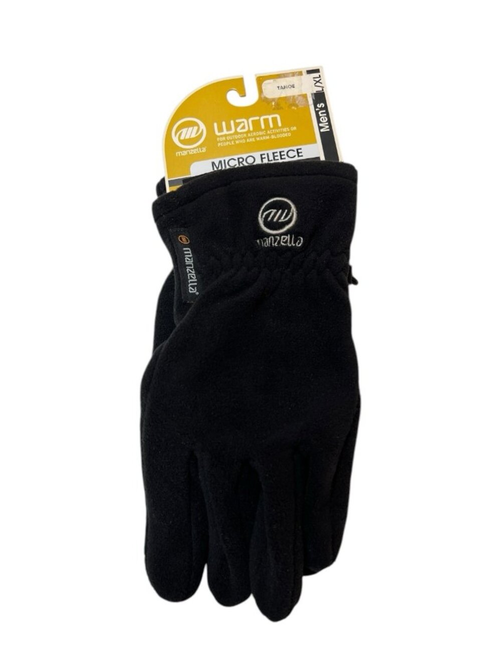 Manzella Tahoe Micro Fleece Mens Gloves Size L/XL Black
